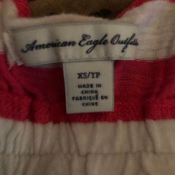 American Eagle Outfitters size XS pink & white striped racerback tank - Picture 3 of 4
